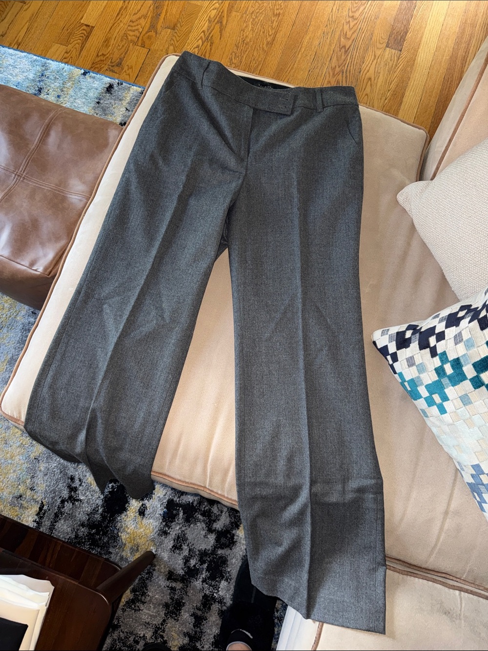 Talbots Women's Gray Dress Pants - Straight Leg
